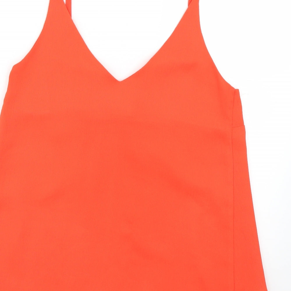 George Womens Orange   Basic Blouse Size 8