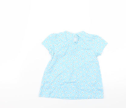George Baby Blue Geometric  Fit & Flare  Size 9-12 Months