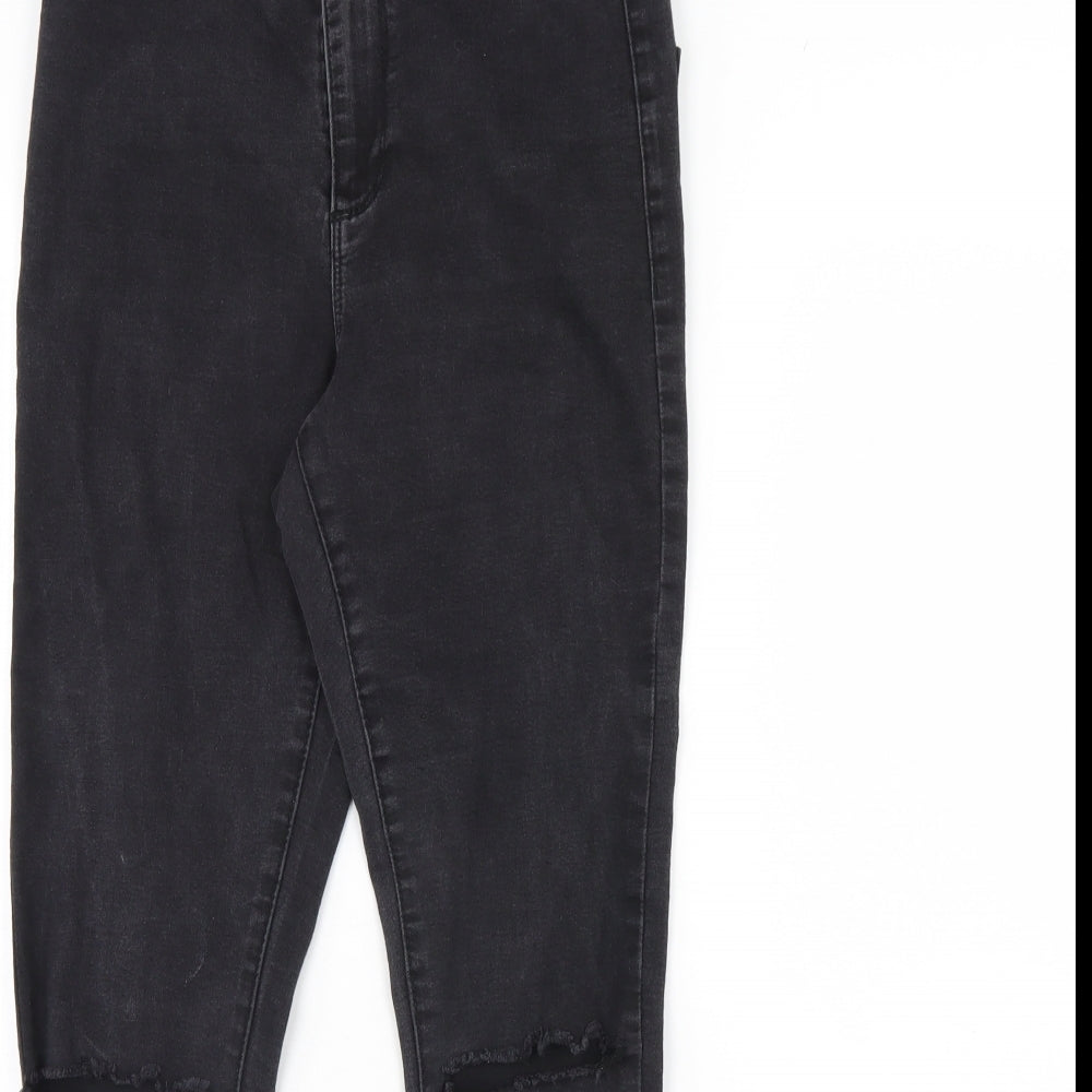 Denim & Co. Womens Black  Denim Skinny Jeans Size 12 L28 in