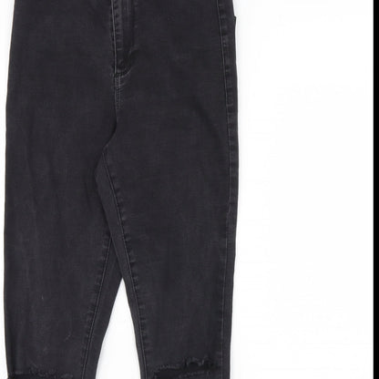 Denim & Co. Womens Black  Denim Skinny Jeans Size 12 L28 in