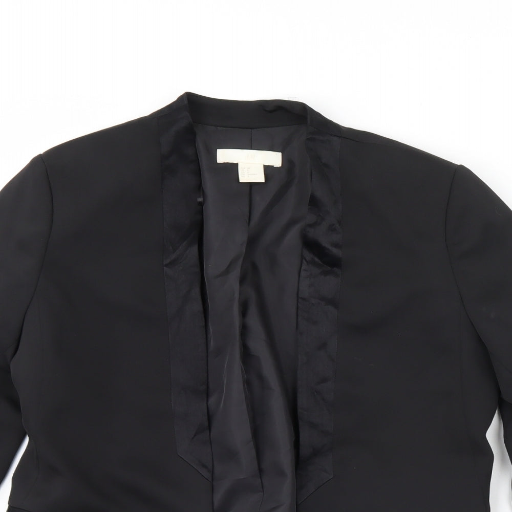 Womens UK Size 10 H&M Black Jacket