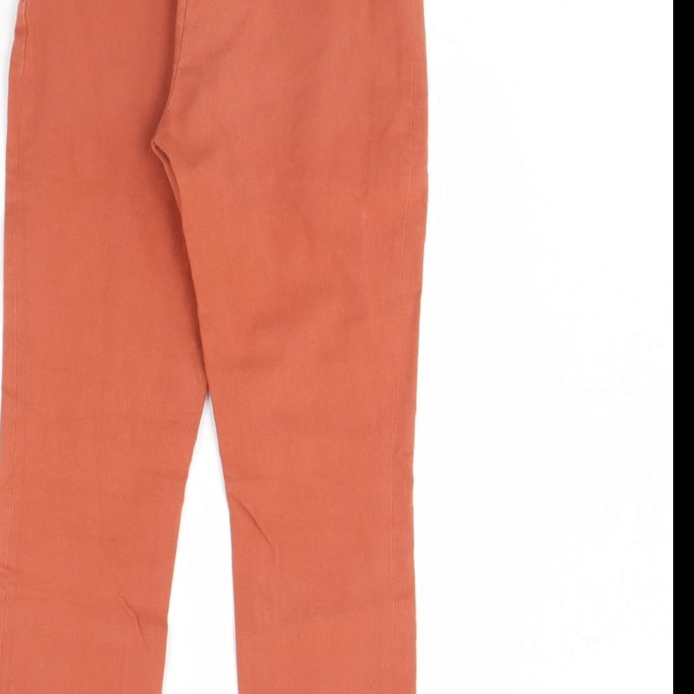 ASOS Womens Orange  Denim Skinny Jeans Size 6 L28 in