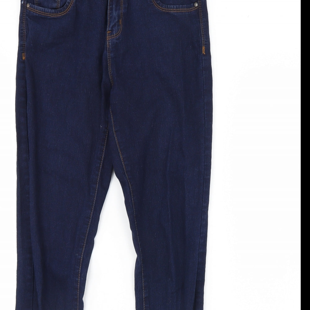 Denim & Co. Womens Blue  Denim Skinny Jeans Size 10 L30 in