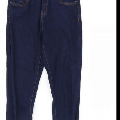 Denim & Co. Womens Blue  Denim Skinny Jeans Size 10 L30 in