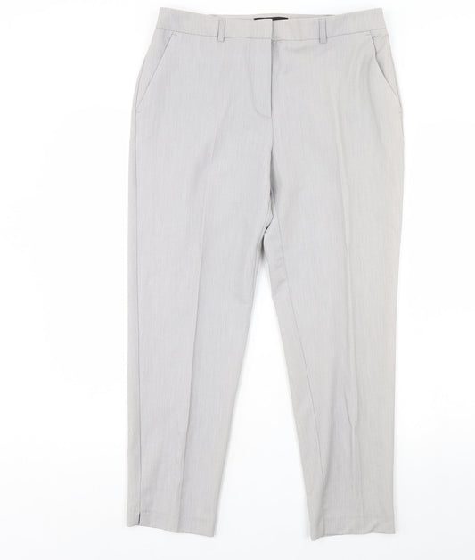 Womens UK Size 10 Dorothy Perkins Regular Fit  Grey Trousers