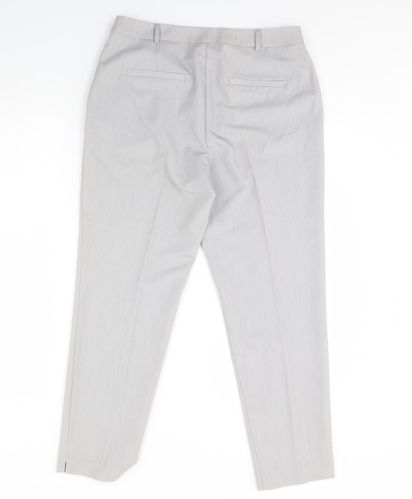 Womens UK Size 10 Dorothy Perkins Regular Fit  Grey Trousers