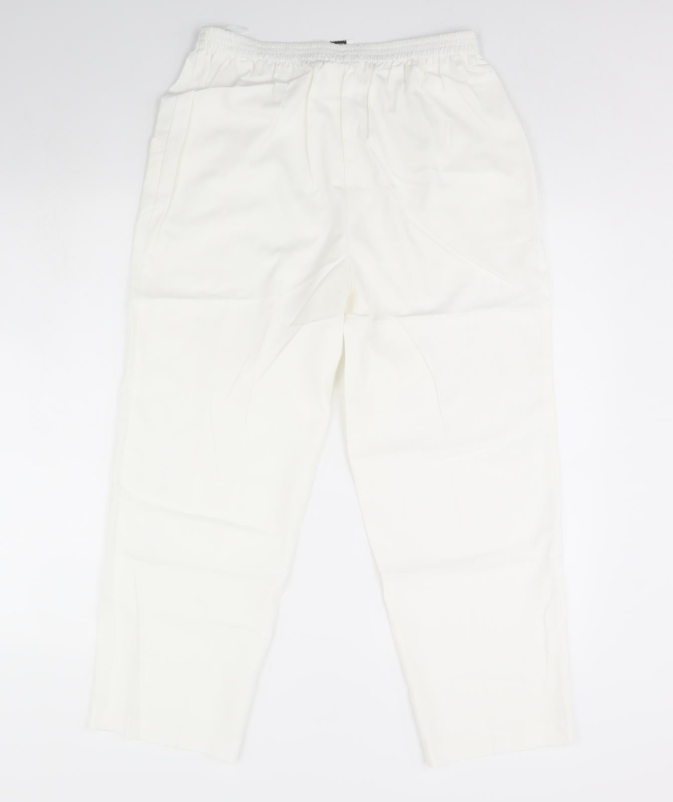 Womens UK Size 16 Preworn Regular Fit  Ivory Trousers