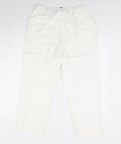 Womens UK Size 16 Preworn Regular Fit  Ivory Trousers