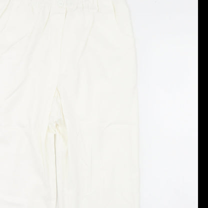 Womens UK Size 16 Preworn Regular Fit  Ivory Trousers