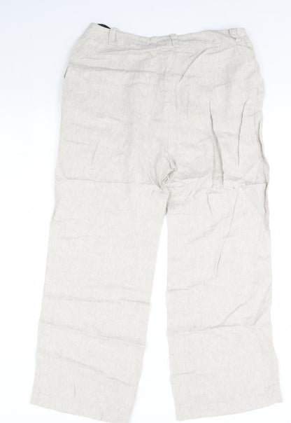 Womens UK Size 14 Principles Regular Fit  Beige Trousers