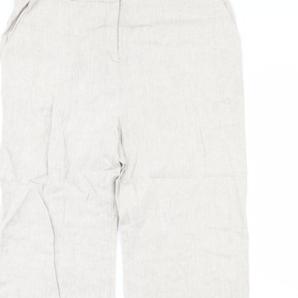 Womens UK Size 14 Principles Regular Fit  Beige Trousers