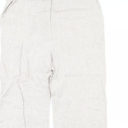 Womens UK Size 14 Principles Regular Fit  Beige Trousers