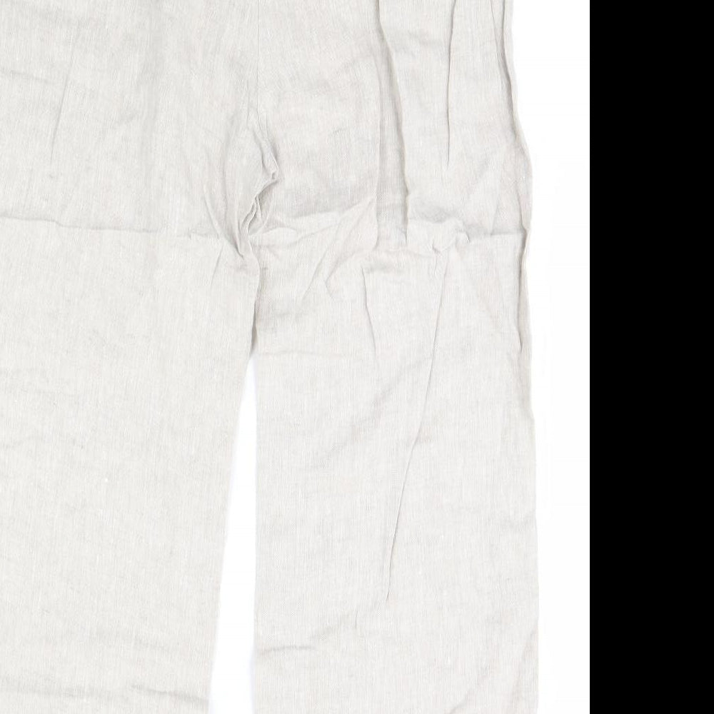 Womens UK Size 14 Principles Regular Fit  Beige Trousers
