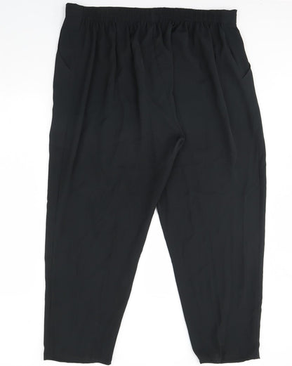 Womens UK Size 28 Preworn Regular Fit  Black Trousers