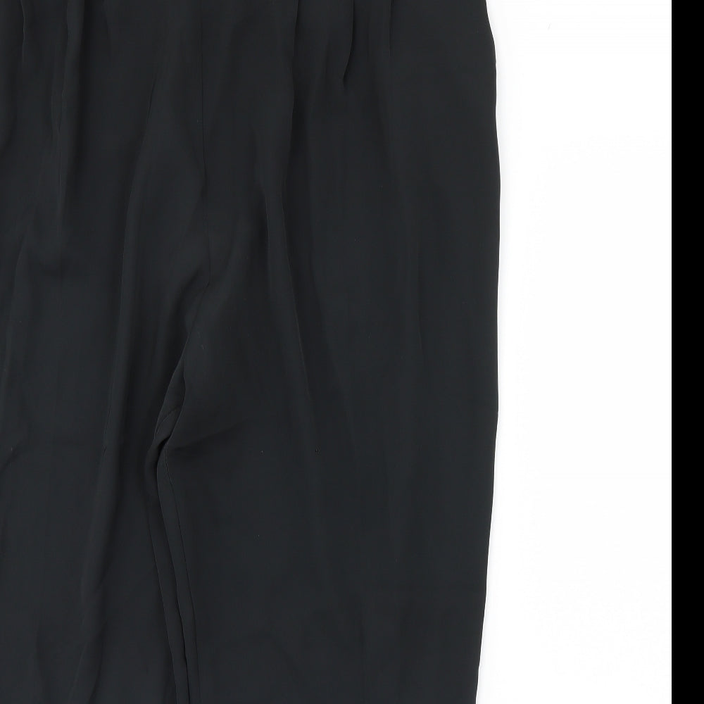 Womens UK Size 28 Preworn Regular Fit  Black Trousers