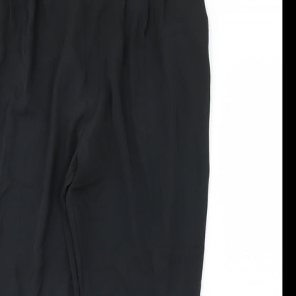 Womens UK Size 28 Preworn Regular Fit  Black Trousers