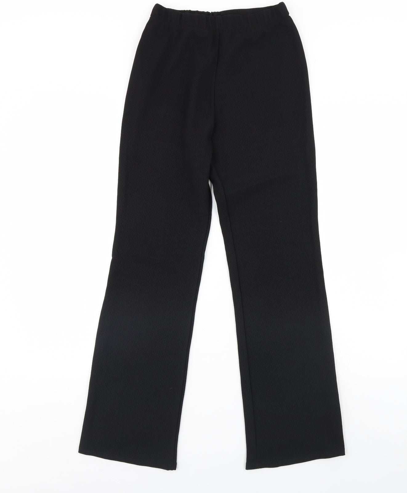 Womens UK Size 10 Preworn Regular Fit  Black Trousers