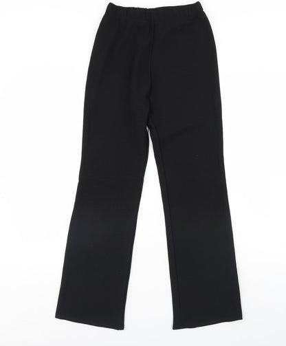 Womens UK Size 10 Preworn Regular Fit  Black Trousers