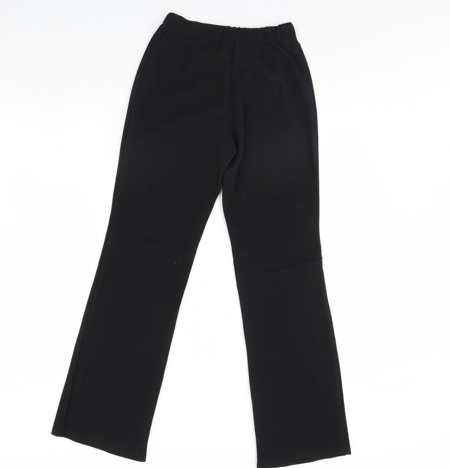 Womens UK Size 10 Preworn Regular Fit  Black Trousers