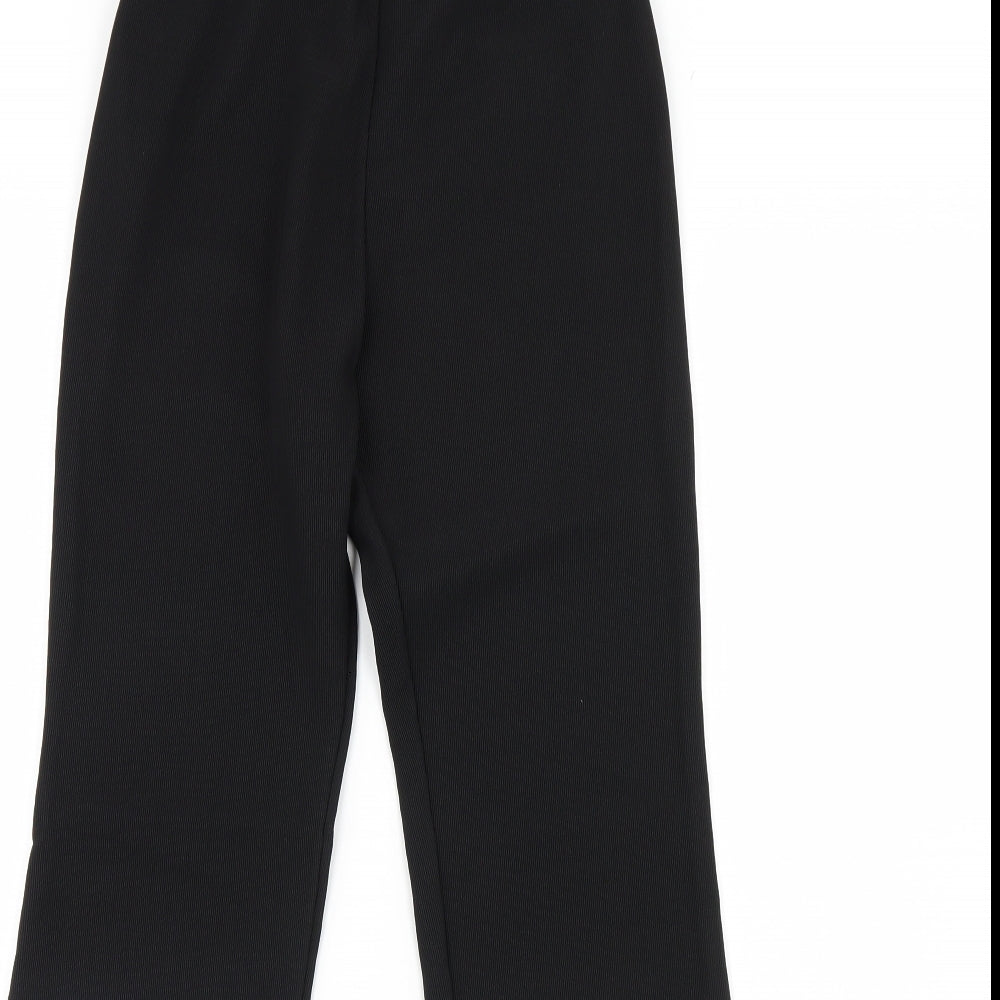 Womens UK Size 10 Preworn Regular Fit  Black Trousers