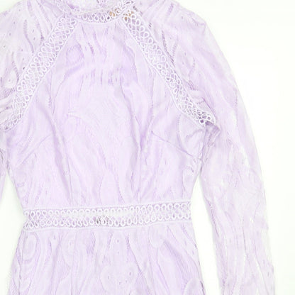Love triangle Womens Purple   A-Line  Size 8
