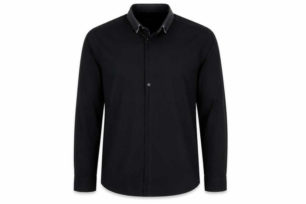 Mens UK Size XL Jaccamo Black  Button-Up Long Sleeve Casual Shirt
