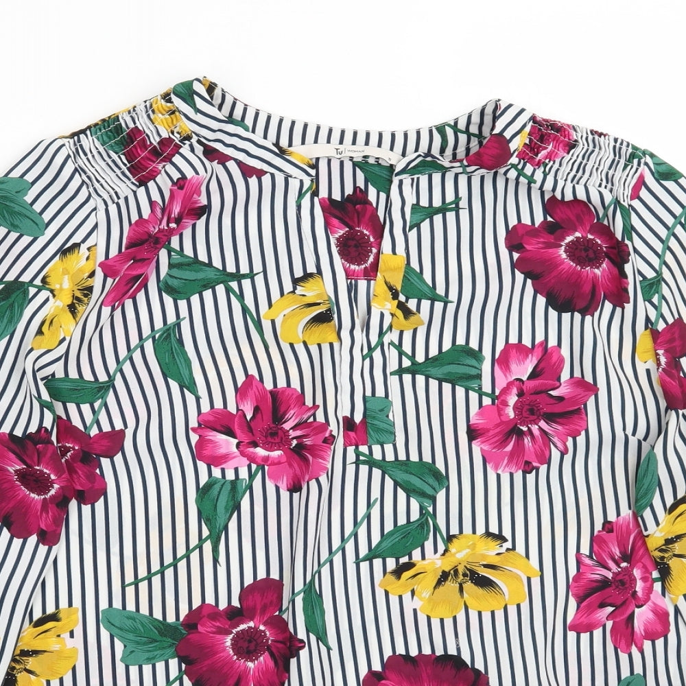 Womens UK Size 10 TU White Basic Blouse