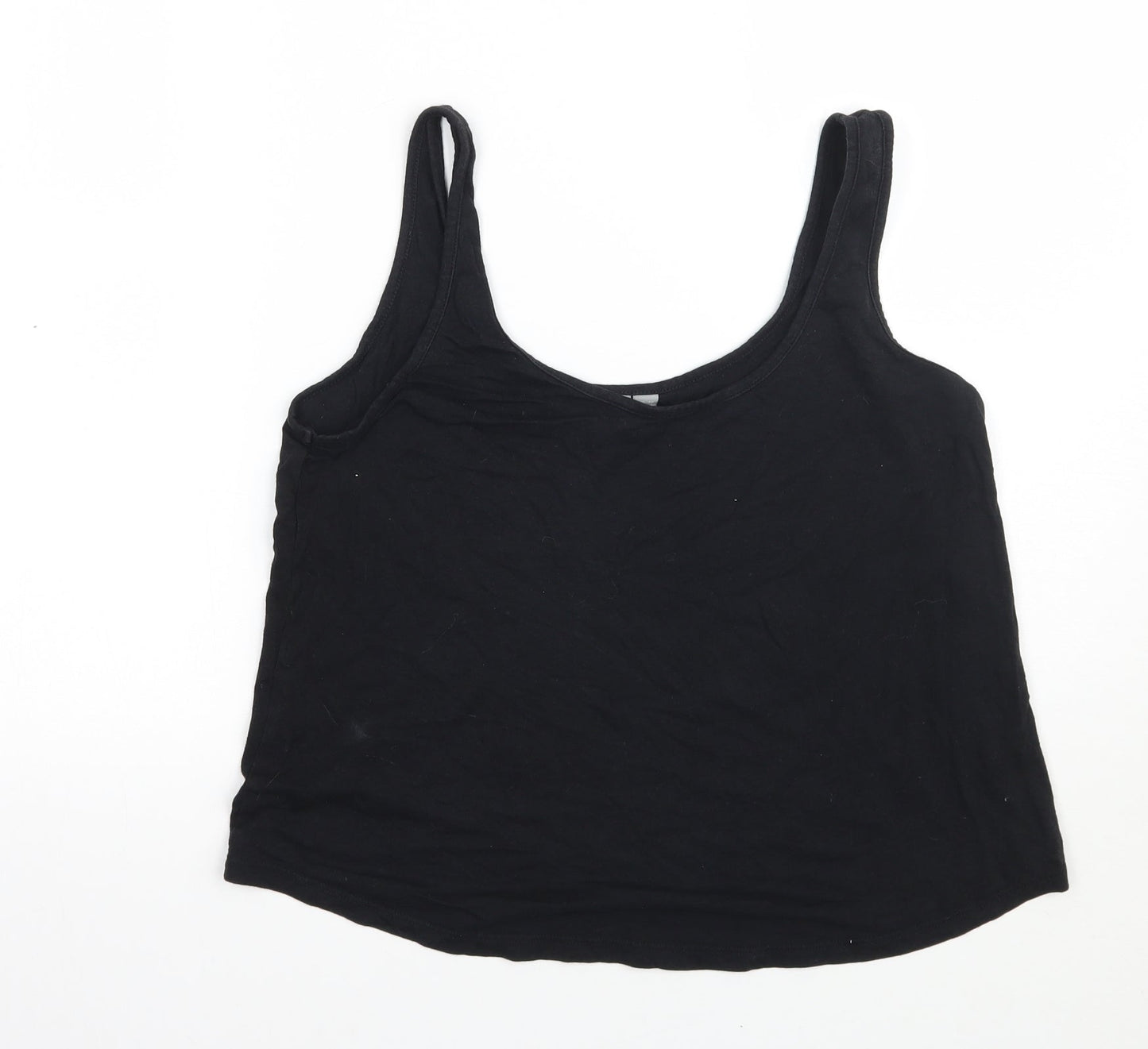 Womens UK Size 10 ASOS Black Basic Tank