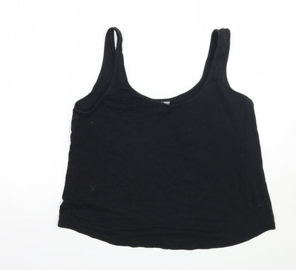 Womens UK Size 10 ASOS Black Basic Tank