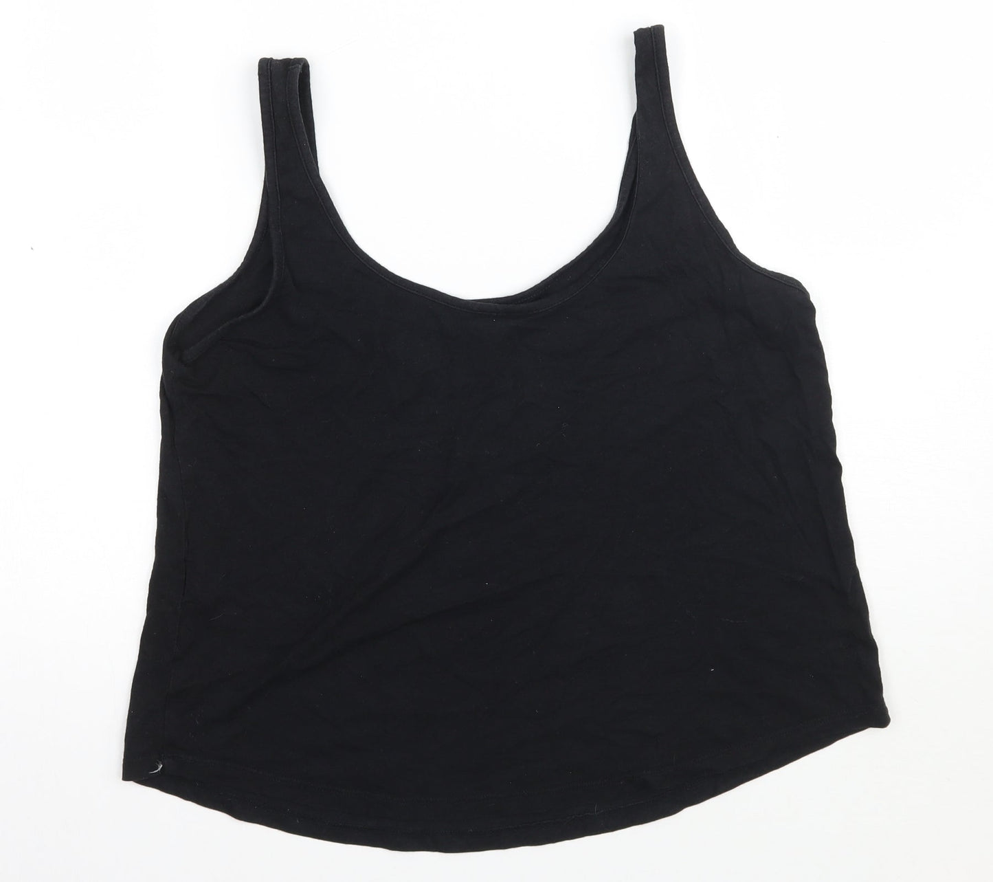 Womens UK Size 10 ASOS Black Basic Tank