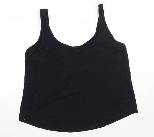 Womens UK Size 10 ASOS Black Basic Tank