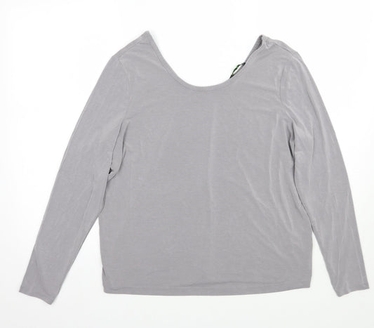 Womens UK Size 10 TU Grey Basic T-Shirt
