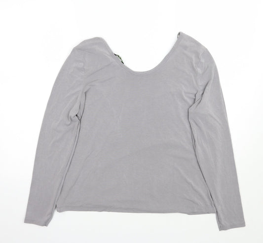 Womens UK Size 10 TU Grey Basic T-Shirt