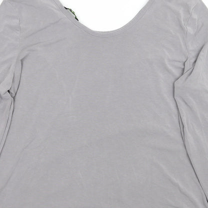 Womens UK Size 10 TU Grey Basic T-Shirt