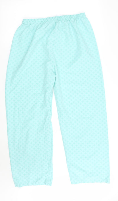 Womens UK Size 32 Preworn Regular Fit Sweatpants Green Trousers