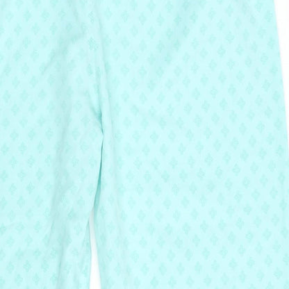 Womens UK Size 32 Preworn Regular Fit Sweatpants Green Trousers