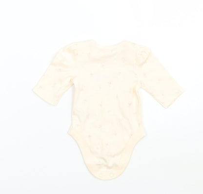 George Girls Beige Floral  Babygrow One-Piece Size Newborn  - Tiny baby