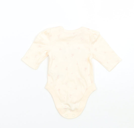 George Girls Beige Floral  Babygrow One-Piece Size Newborn  - Tiny baby