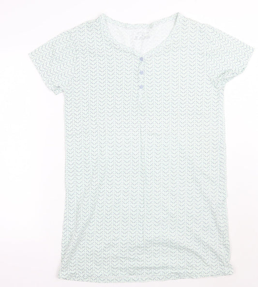 Primark Womens Green Geometric  A-Line  Size 8