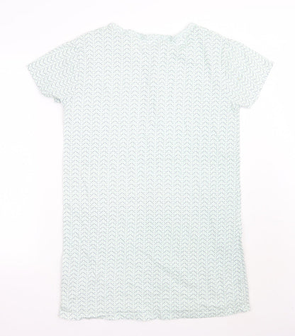 Primark Womens Green Geometric  A-Line  Size 8
