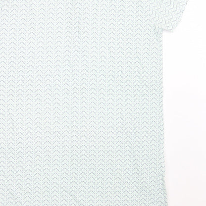 Primark Womens Green Geometric  A-Line  Size 8