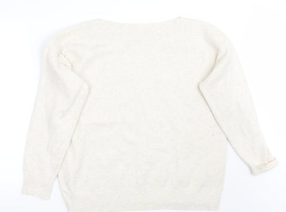 George Womens Beige   Pullover Jumper Size L