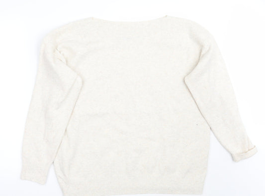 George Womens Beige   Pullover Jumper Size L
