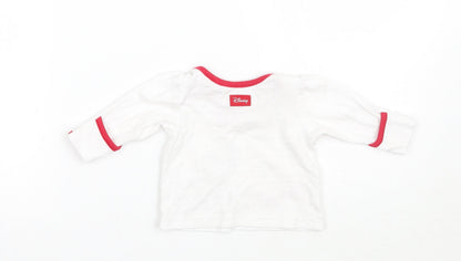 George Girls White   Basic T-Shirt Size Newborn