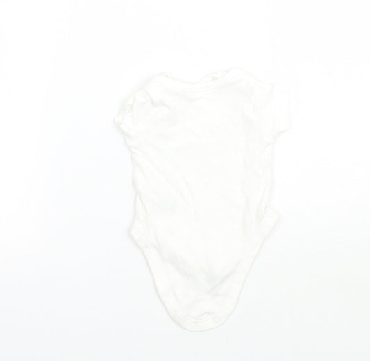 Nutmeg Girls White   Babygrow One-Piece Size Newborn