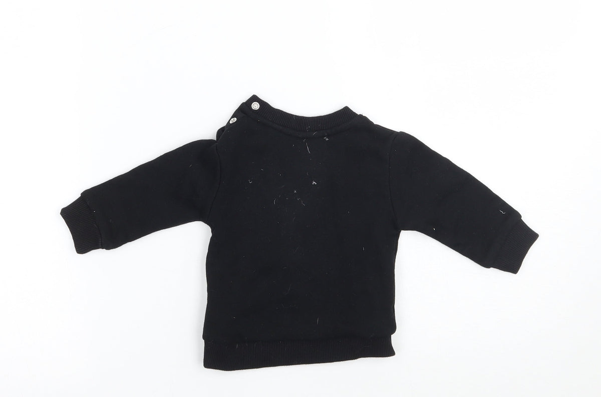 Gem look Baby Black   Pullover Jumper Size 3-6 Months