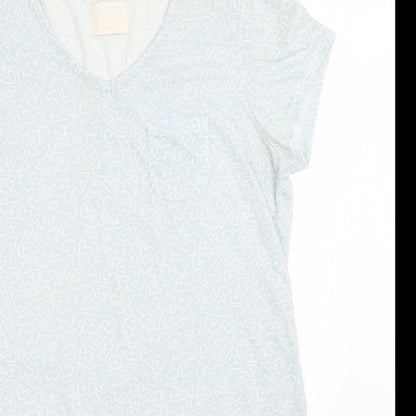 Matalan Womens Blue Geometric  A-Line  Size M