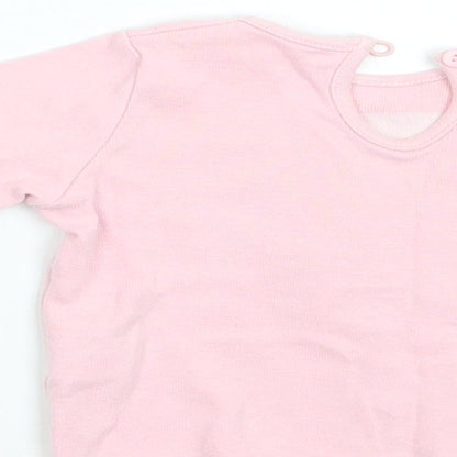 Matalan Girls Pink   Basic T-Shirt Size 3-6 Months