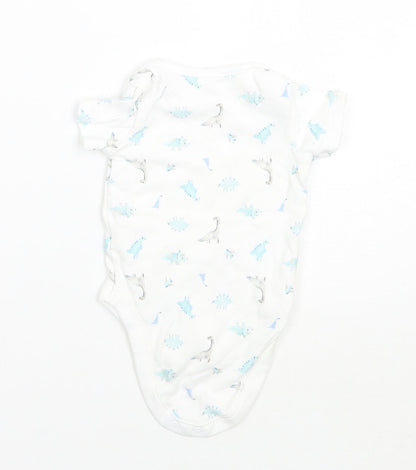 George Baby White Animal Print  Babygrow One-Piece Size 3-6 Months