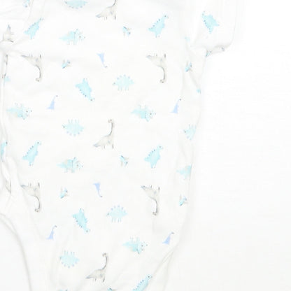 George Baby White Animal Print  Babygrow One-Piece Size 3-6 Months